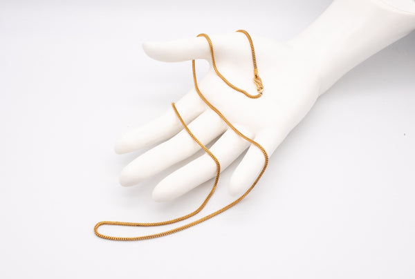 HAMMERED HAND MADE ORIENTAL MIDDLE EAST LONG CHAIN IN 22 KT GOLD