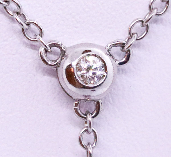 OROGI TAHITIAN GRAY PEARL ITALIAN 18 KT WHITE GOLD NECKLACE WITH DIAMONDS