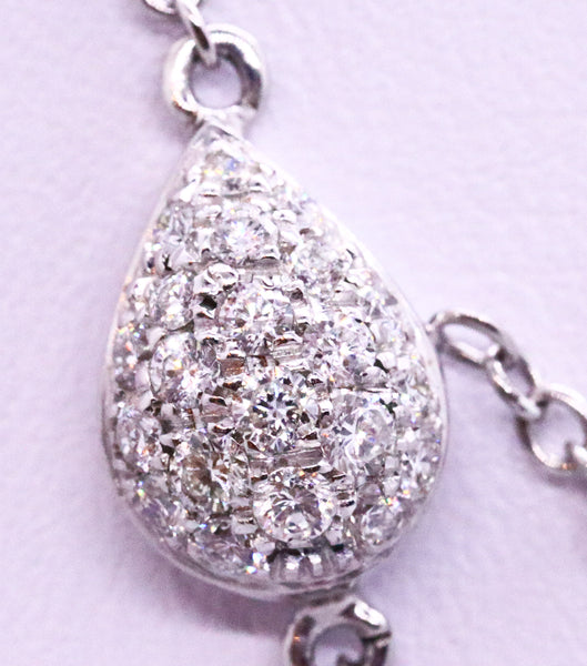 OROGI TAHITIAN GRAY PEARL ITALIAN 18 KT WHITE GOLD NECKLACE WITH DIAMONDS