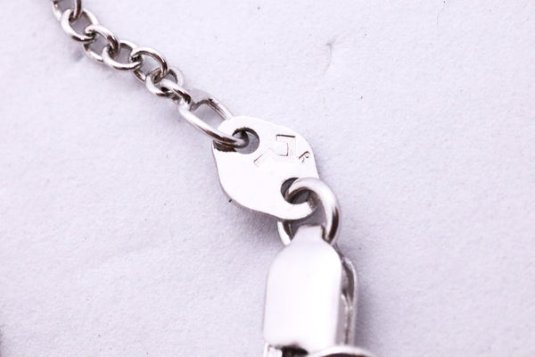 OROGI TAHITIAN GRAY PEARL ITALIAN 18 KT WHITE GOLD NECKLACE WITH DIAMONDS