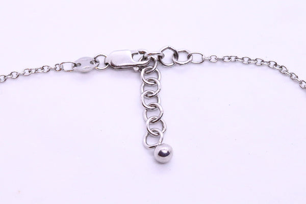 OROGI TAHITIAN GRAY PEARL ITALIAN 18 KT WHITE GOLD NECKLACE WITH DIAMONDS