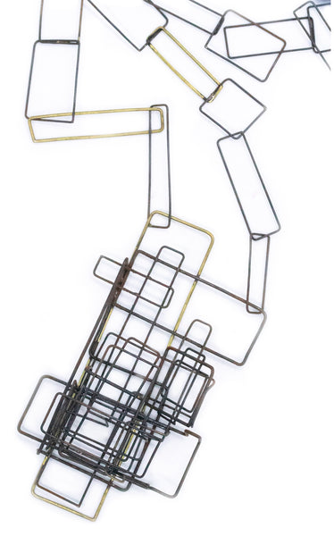 MARTACARMELA SOTELO VENICE 2017 BRASS, COPPER & IRON SAUTOIR NECKLACE