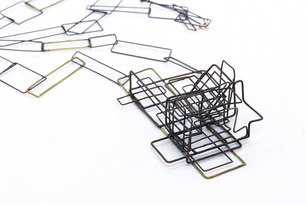 MARTACARMELA SOTELO VENICE 2017 BRASS, COPPER & IRON SAUTOIR NECKLACE