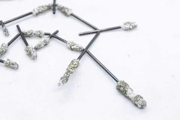 IRO KASKANI STERLING SILVER SAUTOIR NECKLACE WITH WHITE POWDER ENAMEL