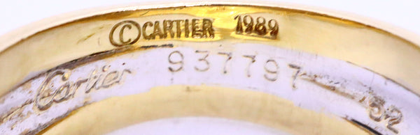 CARTIER PARIS 18 KT YELLOW GOLD DIAMONDS LADY MAILLON PANTHERE RING BAND