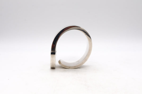 *Tiffany & Co. 1973 Don Berg rare geometric loop bracelet in solid .925 sterling silver