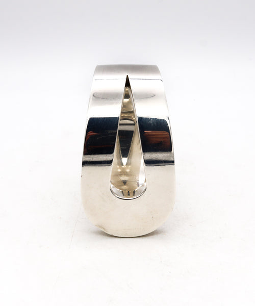 *Tiffany & Co. 1973 Don Berg rare geometric loop bracelet in solid .925 sterling silver