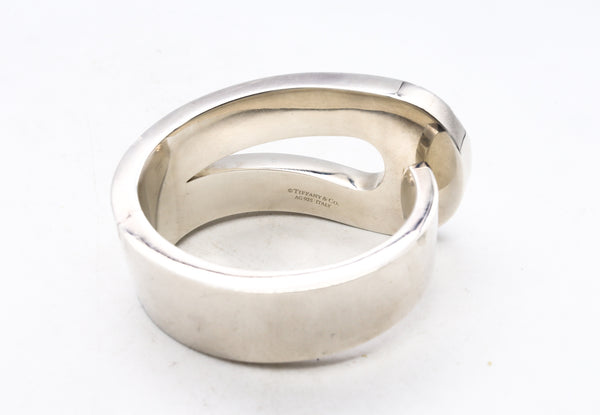 *Tiffany & Co. 1973 Don Berg rare geometric loop bracelet in solid .925 sterling silver