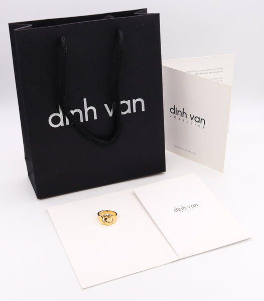 Dinh Van Paris Vintage Classic Menottes Ring In Solid 18Kt Yellow Gold