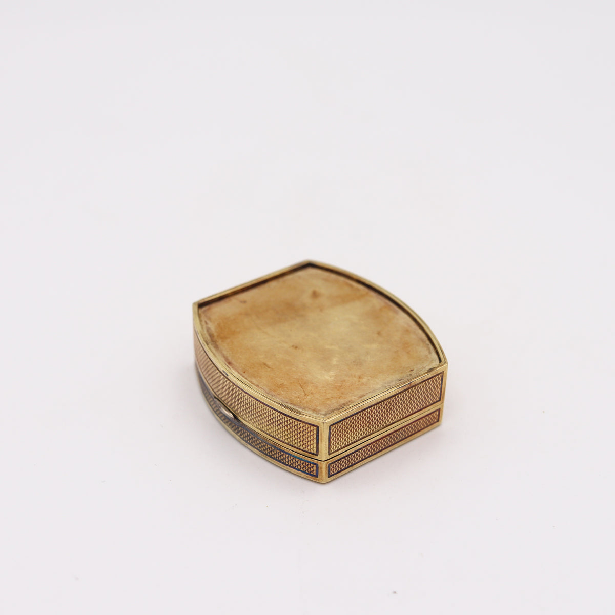 Henrik Wigström 1908 Russia Saint Petersburg Enameled Snuff Box In 14k 