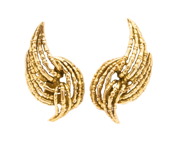 LALAOUNIS VERY RARE 1960 VINTAGE EARRINGS IN 18 KT GOLD