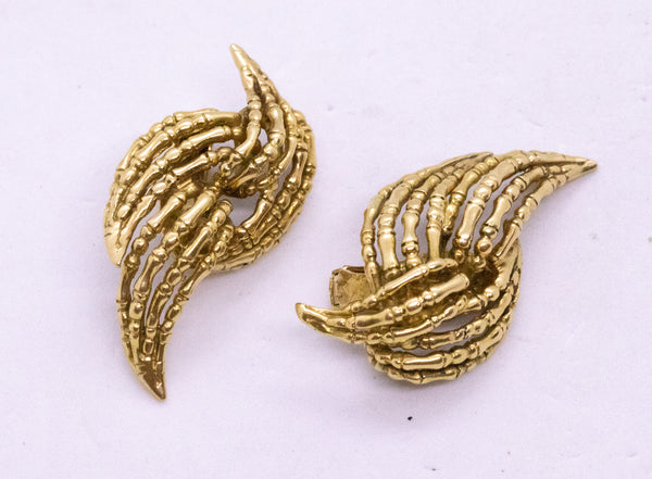 LALAOUNIS VERY RARE 1960 VINTAGE EARRINGS IN 18 KT GOLD