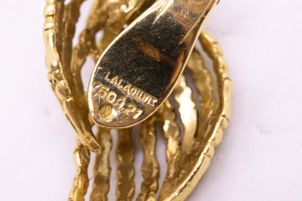 LALAOUNIS VERY RARE 1960 VINTAGE EARRINGS IN 18 KT GOLD