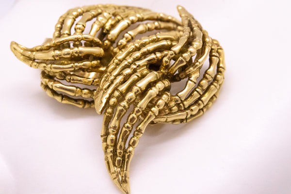 LALAOUNIS VERY RARE 1960 VINTAGE EARRINGS IN 18 KT GOLD