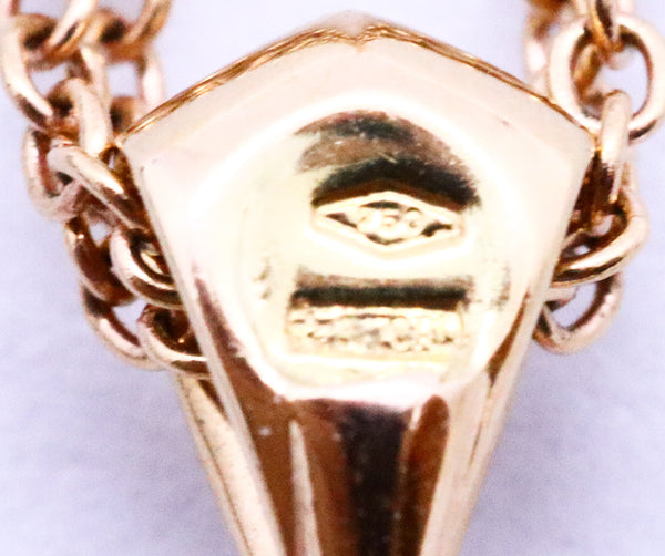 LUCA CARATI 18 KT GOLD DIAMONDS PAVEE & AMETHYST NECKLACE CHAIN
