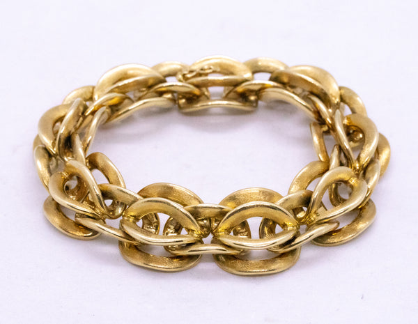 CARTIER PARIS 18 KT GOLD MASSIVE LINKS 111.6 Gm. BRACELET