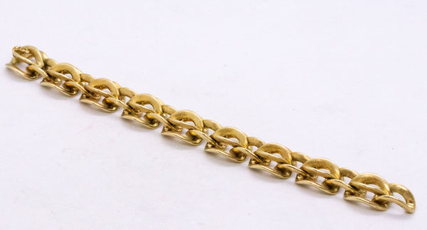 CARTIER PARIS 18 KT GOLD MASSIVE LINKS 111.6 Gm. BRACELET