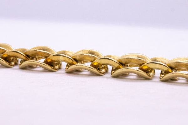 CARTIER PARIS 18 KT GOLD MASSIVE LINKS 111.6 Gm. BRACELET