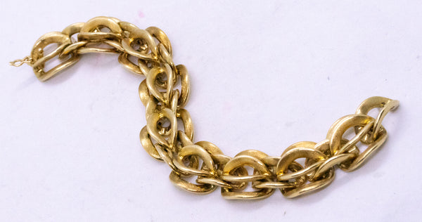 CARTIER PARIS 18 KT GOLD MASSIVE LINKS 111.6 Gm. BRACELET