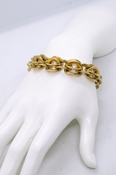 CARTIER PARIS 18 KT GOLD MASSIVE LINKS 111.6 Gm. BRACELET