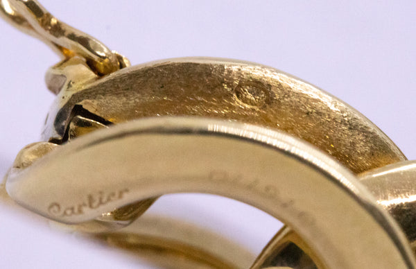 CARTIER PARIS 18 KT GOLD MASSIVE LINKS 111.6 Gm. BRACELET