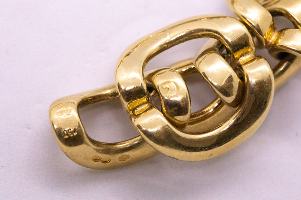 CARTIER PARIS 18 KT GOLD MASSIVE LINKS 111.6 Gm. BRACELET