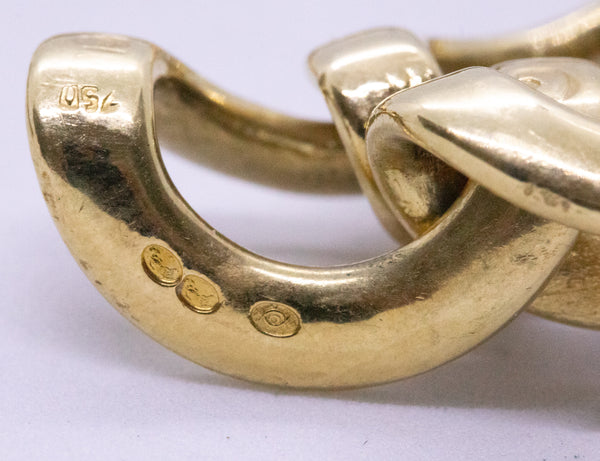 CARTIER PARIS 18 KT GOLD MASSIVE LINKS 111.6 Gm. BRACELET