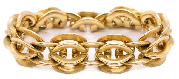 CARTIER PARIS 18 KT GOLD MASSIVE LINKS 111.6 Gm. BRACELET