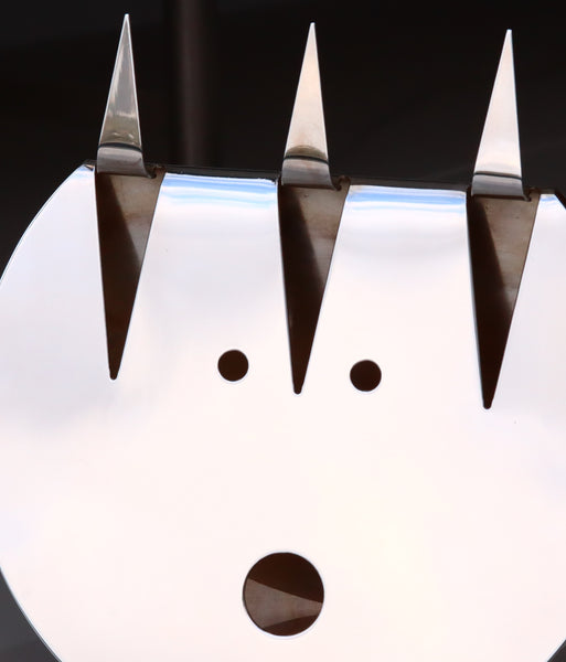 GIO PONTI 1978 LINO SABATTINI CHRISTOFLE "DIAVOLETTO MASK" SCULPTURE