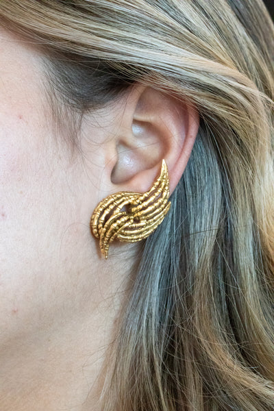 LALAOUNIS VERY RARE 1960 VINTAGE EARRINGS IN 18 KT GOLD