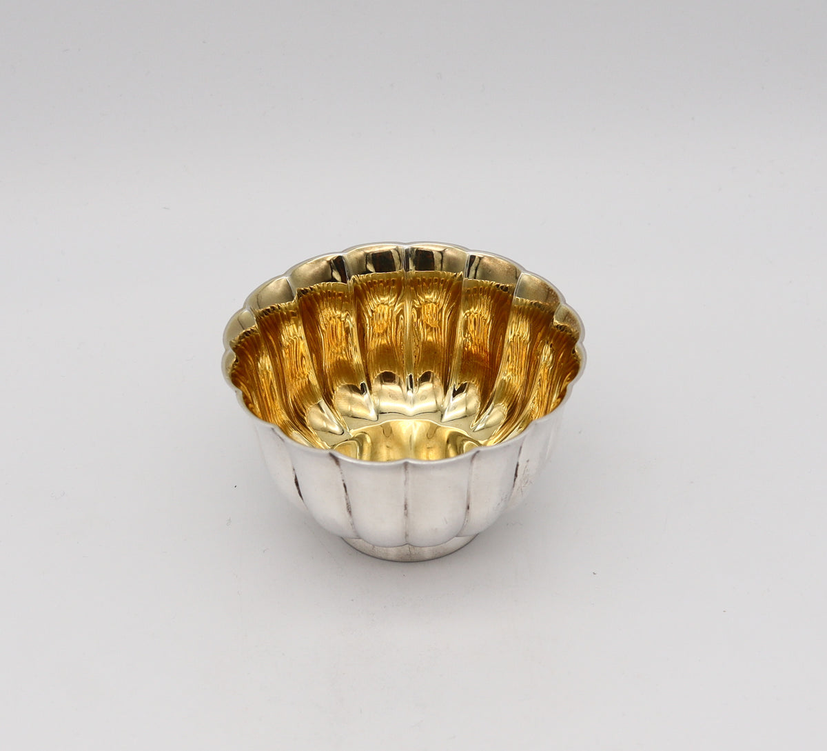 Bvlgari Roma 1970 Scalloped Caviar Bowl In Solid 925 Sterling Silver bvlgari-roma-1970-scalloped-caviar-bowl-in-solid-925-sterling-silver