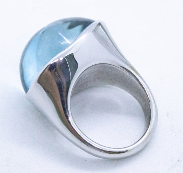 TIFFANY & CO. ELSA PERETTI 18 KT GOLD RING WITH 23.45 Cts AQUAMARINE
