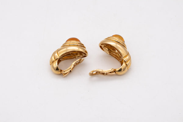Boucheron Paris Jaipur Earrings In 18Kt Yellow Gold With 6 Cts In Citrines