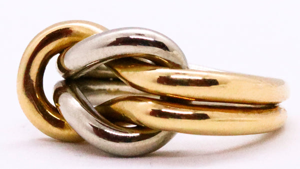 CARTIER PARIS 18 KT HERCULES LOVE KNOT RING VINTAGE 1950'S