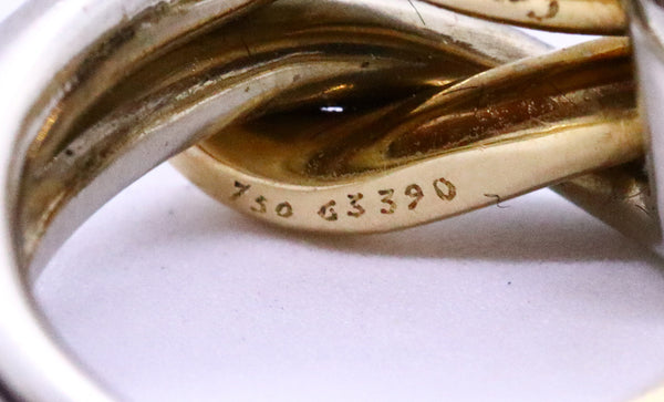 CARTIER PARIS 18 KT HERCULES LOVE KNOT RING VINTAGE 1950'S