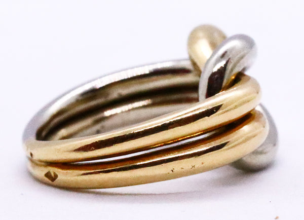 CARTIER PARIS 18 KT HERCULES LOVE KNOT RING VINTAGE 1950'S