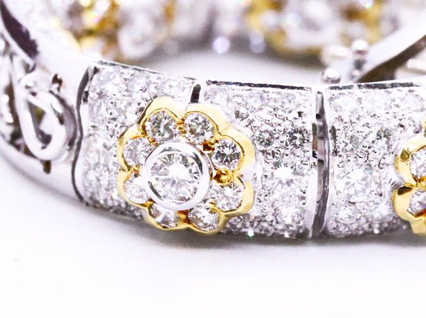 HANS D KRIEGER Co 18 KT GOLD EXCEPTIONAL EARRINGS WITH 7.04 CT DIAMONDS