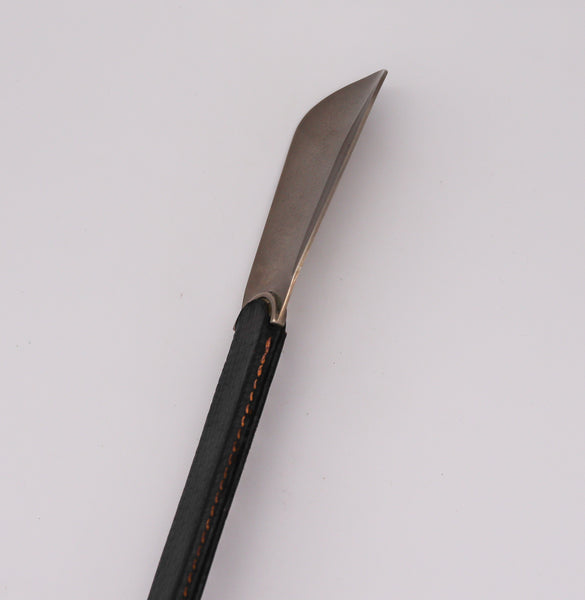 +Gucci Milano 1970 Shoe horn With handle In Leather And Stainless Steel