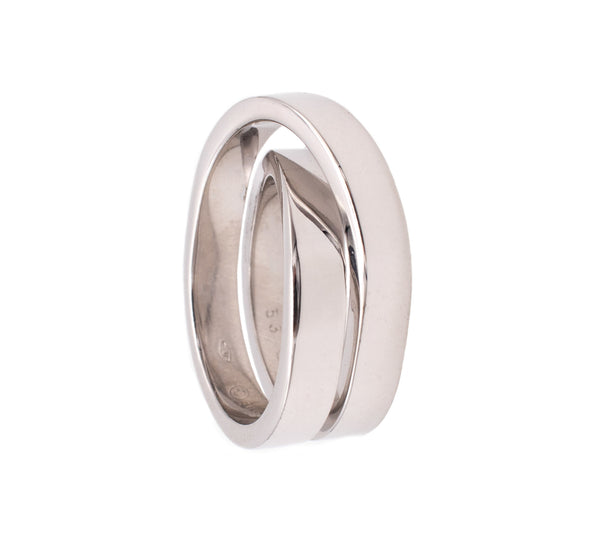 Cartier Paris Modern Nouvelle Bague Twisted Ring In Solid 18Kt White Gold