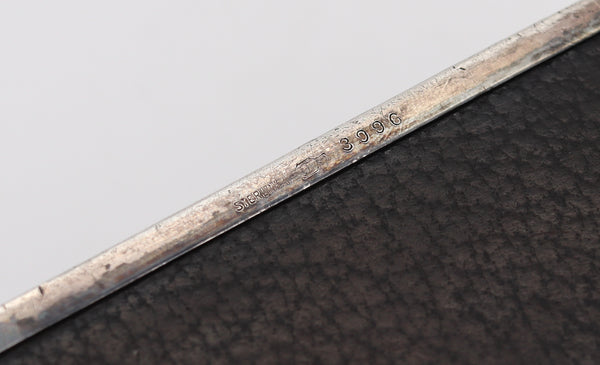 Charles Thomae 1925 Art Deco Box With Red And Black Lacquer In Sterling Silver