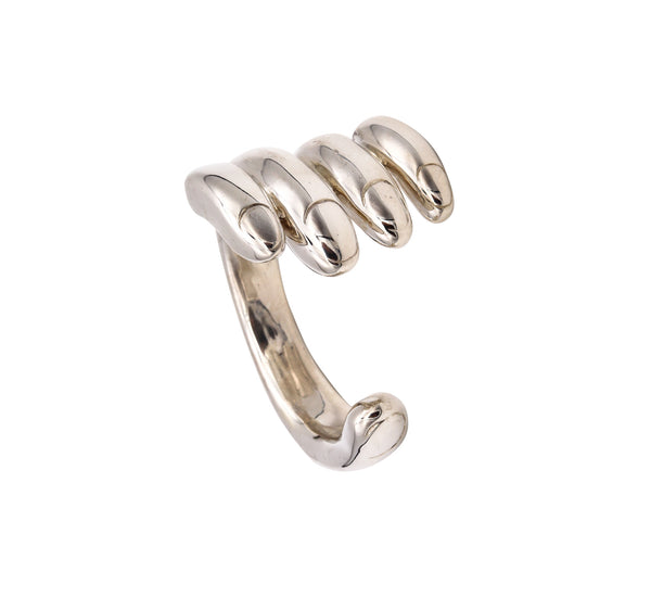 Bernard Delettrez 2012 Roma Massive Hand Shaped Cuff Bracelet In Solid Sterling Silver