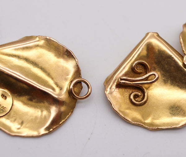 -Tiffany Co. 1979 By Angela Cummings Petals Necklace in 18Kt Yellow Gold