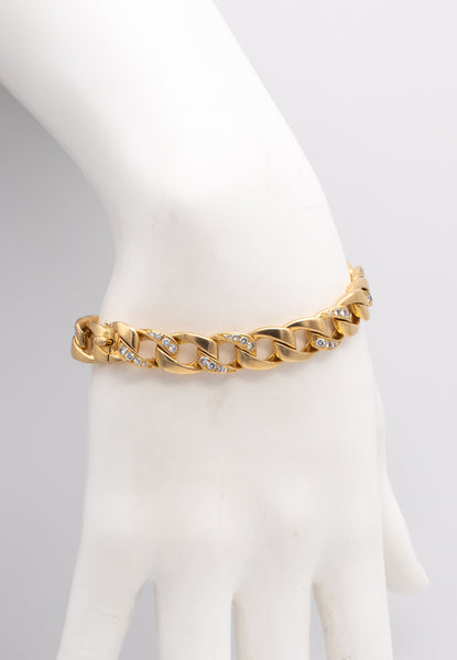 CARTIER PARIS 1960 BY GEORGE L'ENFANT 18 KT PEROUSE BRACELET WITH 1.60 Ctw DIAMONDS