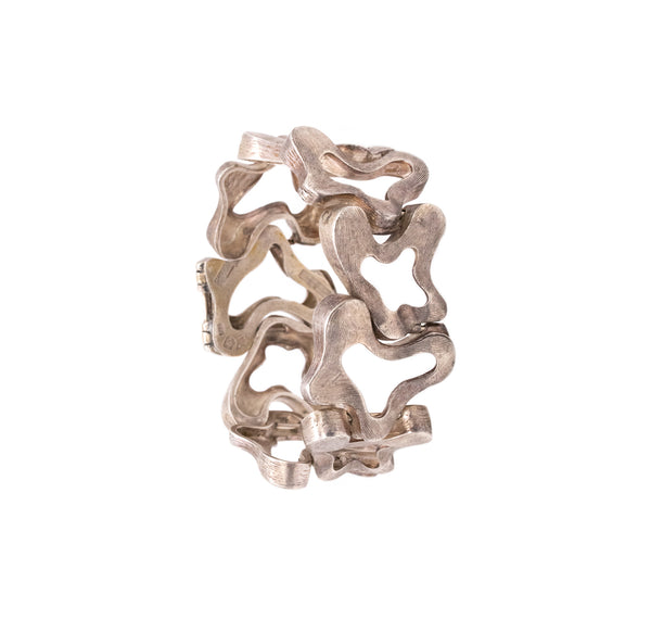 ANTONIO BELGIORNO 1960 BUENOS AIRES ARTISTIC ABCTRACT BRACELET .925 STERLING SILVER