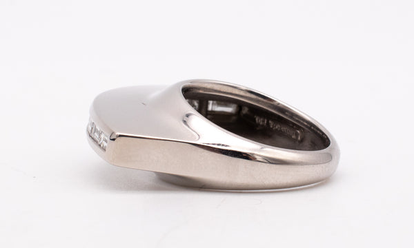 PALOMA PICASSO FOR TIFFANY 18KT GOLD MOHAWK RING WITH 1 Ctw VS DIAMONDS