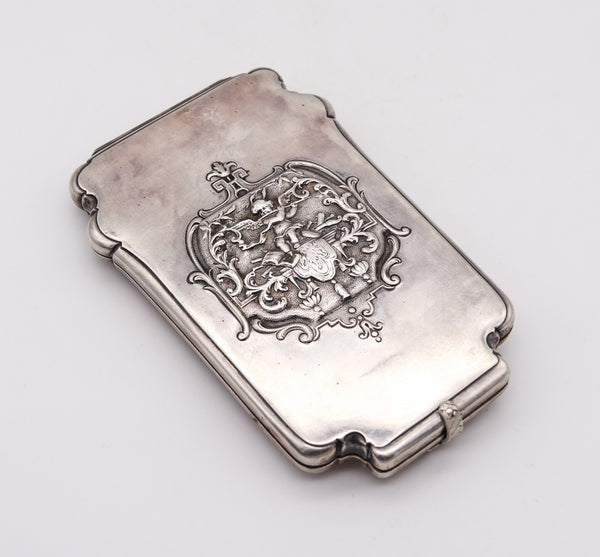 -Brüder Figdor 1905 Austrian Art nouveau Belle Epoque Card Holder in Sterling Silver