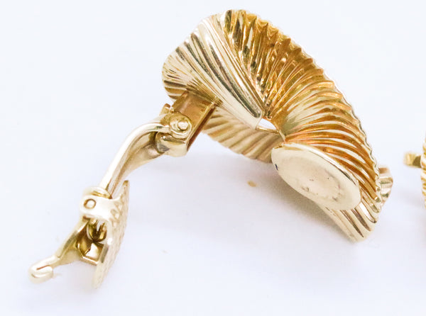 TIFFANY & CO. MID CENTURY DIAMONDS 14 KT EARRINGS
