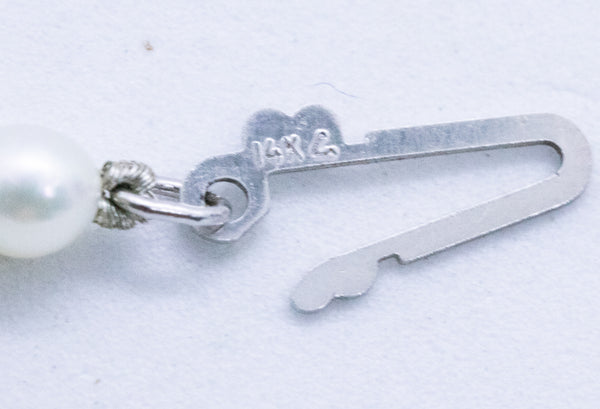 ART DECO NECKLACE WITH DIAMONDS AND PEARLS