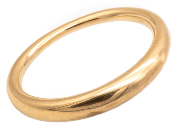 ANNE AMMITZBOLL FOR GEORG JENSEN 14 KT BRUSHED GOLD BANGLE