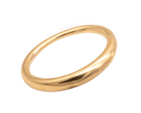 ANNE AMMITZBOLL FOR GEORG JENSEN 14 KT BRUSHED GOLD BANGLE